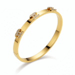 Bracelet for Women – 18K Gold Plated Stainless Steel Hand Bangle