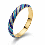 Brass-Plated Enamelled Cuff Bracelet – Modern Luxury Jewelry for Women